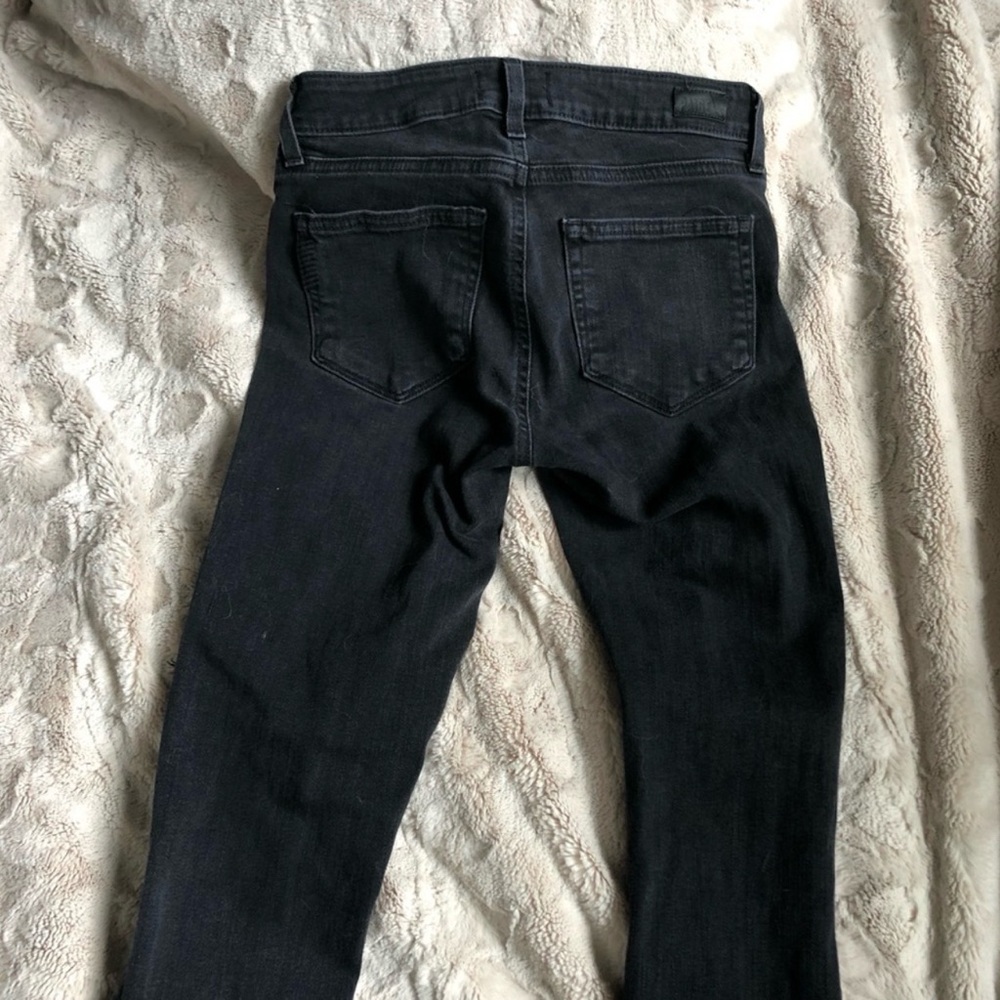 PAIGE Black Ripped Skinny Jeans - Picture 8 of 9